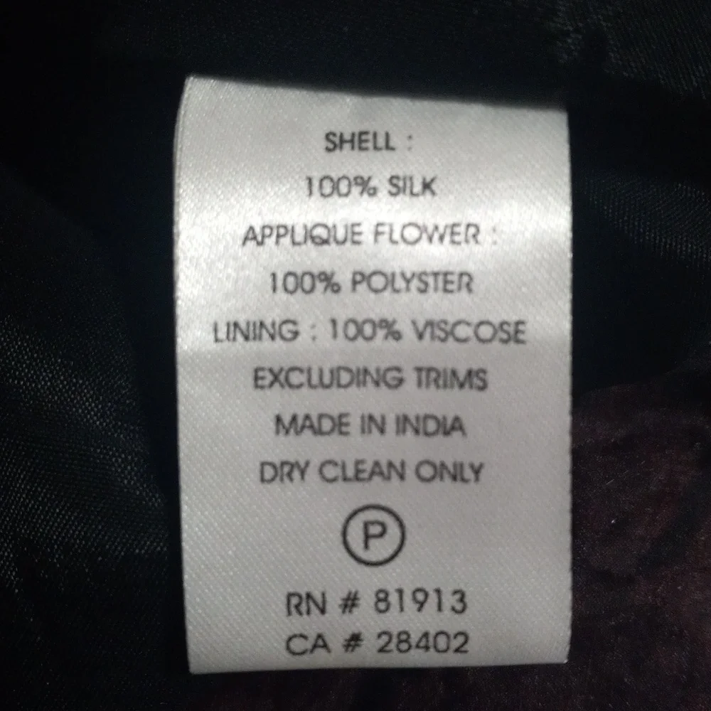 Anthropologie Tracy Reese Maroon 3D Floral Rose Cocktail Dress NWT - Picture 12 of 14